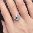 thumbnail image 3 of Cora jewellery 3CT Pear Cut Moissanite Engagement Ring For Women, 10K Rose Gold, 3 of 5