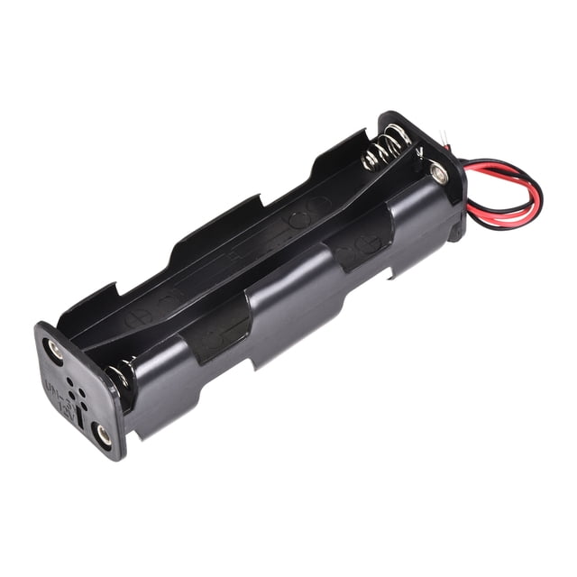 Unique Bargains Battery Case Storage Box 8 Slots x 1.5V 2-Wire Lead for 8 x AA Battery 6Pcs