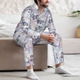 thumbnail image 7 of Sikiie Autumn Leaves Mens Pajama Set, Soft Warm Long Sleeve Sleepwear, Cozy Button-Down Pjs for Men-XX-Large, 7 of 7