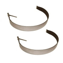 2 - Pack 3.7” Stainless Steel Fuel Tank Strap w/ Webbing Ideal for 26” Diameter Fuel Tank, Replaces for Peterbilt Trucks 11-04551-001P, 1104551001P