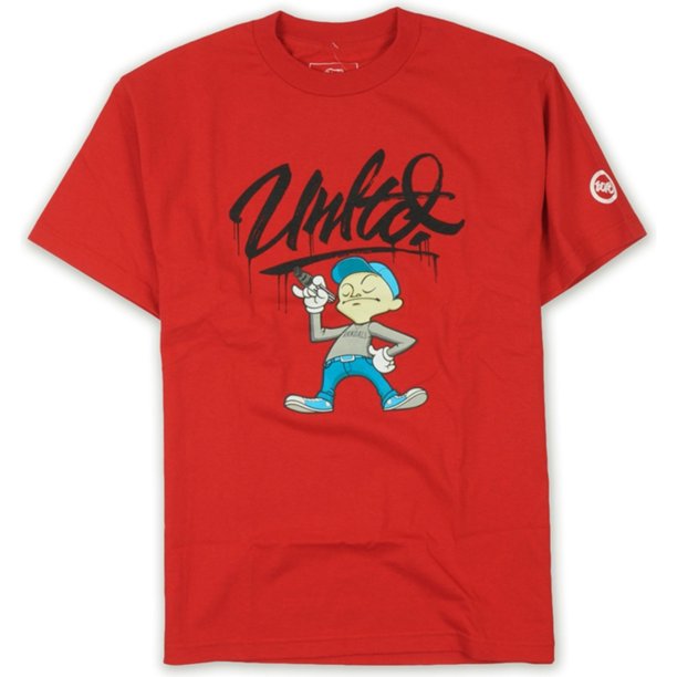 Ecko Unltd. Camiseta con estampado Big Tag Vandal para hombre, rojo, extragrande