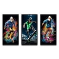 thumbnail image 2 of Designart "Flowing Through the Urban on a Skateboard V" Sports Framed Wall Art Set Of 3 - Multi-Color Skateboard Frame Canvas Set For Living Room Decor, 2 of 7