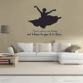 thumbnail image 2 of Come To See Beauty Ballet Ballerina Motivation Quote Wall Sticker Art Decal for Girls Boys Room Bedroom Outdoor Sports Garage House Fun Home Decor Stickers Wall Art Vinyl Decoration Size (27x30 inch), 2 of 3