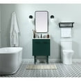 thumbnail image 3 of 24 inch single bathroom vanity in green with backsplash, 3 of 5