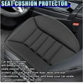 thumbnail image 3 of Car Seat Cushion Pad, 20''×18'' Comfort Car Seat Protector with 1.2" Thick Memory Foam, Driver Seat Cushion Auto Seat Cover with Non-Slip Bottom for Car, Home and Office Chairs (Black), 3 of 6
