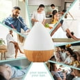 thumbnail image 5 of SpaRoom BotanicAir Ultrasonic Essential Oil Diffuser , White Ribbed Top with Woodgrain, 5 of 5