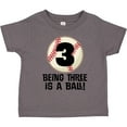 thumbnail image 3 of Inktastic 3rd Birthday Baseball 3 Year Old Boy Boys or Girls Toddler T-Shirt, 3 of 5