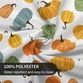 thumbnail image 5 of Fall Tablecloth 70 Inch Round Watercolor Colorful Pumpkin Table Cloth,Autumn Harvest Thanksgiving Stain Resistance Polyester Indoor Outdoor Table Covers for Kitchen Dining Party Picnic, 5 of 6