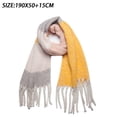 thumbnail image 2 of Winter Warm Scarf for Women Long Shawl Large Scarves Cold Weather Thick Blanket Scarfs Color Matching, 2 of 5