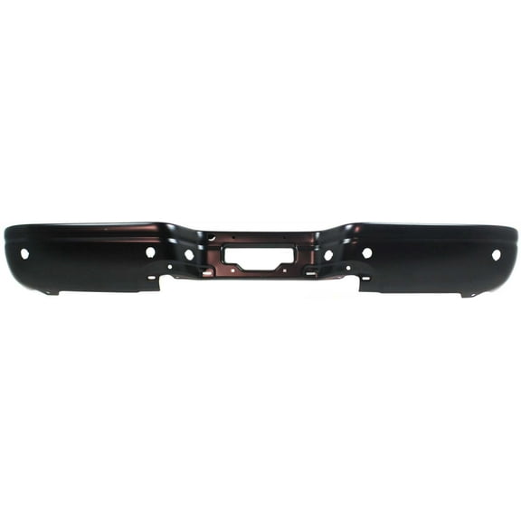Step Bumper Compatible with Ford F-Series Super Duty 2001-2007 Powdercoated Black Fleetside Regular Cab/SuperCab with Rear Object Sensor Holes