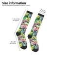 thumbnail image 2 of KLL Watercolor Blooming Cactus Print Cool Socks Men's Women's Crew Socks Funny Crazy Novelty Stockings, 2 of 6