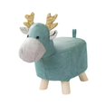 thumbnail image 4 of 26-27 Animal Footstool Upholstered Ottoman Kids Learning Stool Cute Padded Cushion Shoe Changing Stool Foot Rest for Indoor Bedroom, 4 of 5