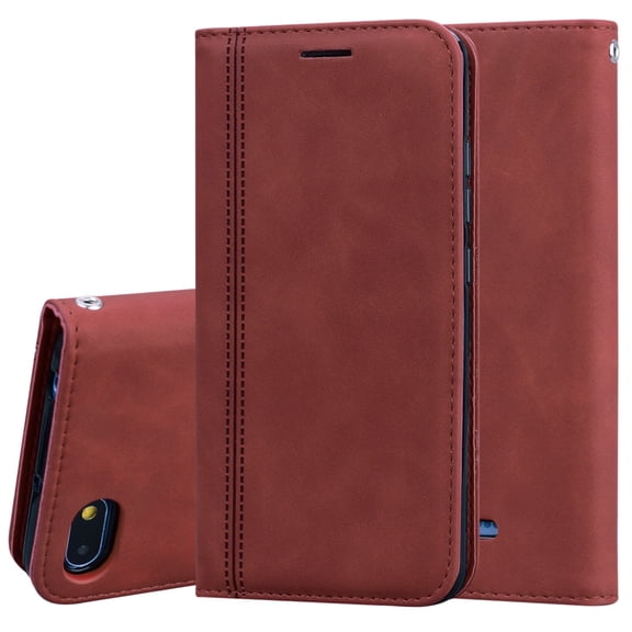Frosted Business Magnetic Horizontal Flip PU Leather Case with Holder & Card Slot & Lanyard