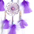thumbnail image 2 of Pluma Morada 2 Anillos Atrapasueños Pelo de Avestruz Colgante Coche Pequeño Adorno, 2 of 5