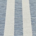 thumbnail image 3 of Mainstays Blue and White Striped Coastal Cabana Woven Outdoor Rug, 5'x7', 3 of 9