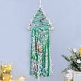 thumbnail image 4 of Dreamcatcher Woven Home Decor Christmas Tree Shape Pendant Fake Wall Decor With Lights Home Ornaments, 4 of 9