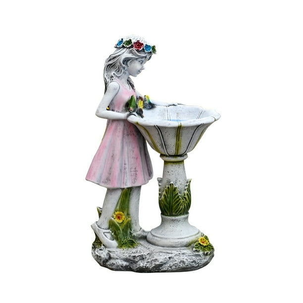 Fairy Solar Light Estatua De Ángel De Resina De Ahorro De Energía Con Energía Solar Hermosa Lámpara Decorativa A Prueba De Agua A Prueba De Herrumbre Adorno Automático Para Jardín Patio Trasero Hogar Serendint HA021646-00