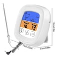 thumbnail image 3 of EGNMCR Electronic Grill ThermometerTimer TouchGrill ThermometerKitchen Color Screen Food Food Meat Alarm temperature timer, 3 of 3