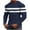 Navy（mens shirts）, variant on GuangCheng George Mens T-Shirts,Striped,Long Sleeve,Thermal,Slim Fit,Breathable,Soft,Stretch,Moisture-Wicking,Textured Knit,Casual Tees,Gray,Size 4XL