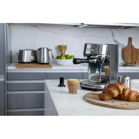 Breville - the Bambino Plus Espresso Machine with 15 bars of pressure and Milk Frother - Stainless Steel