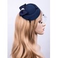 thumbnail image 3 of Visland Fascinators Hats 20s 50s Hat Pillbox Hat Cocktail Tea Party Headwear with Veil for Girls and Women, 3 of 5