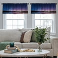 thumbnail image 5 of LALILO Kitchen Curtain Valance Road With Autumn Foliage Rod Pocket Window Curtain 52"x 18" Set of 2, 5 of 7