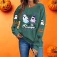 thumbnail image 6 of Enjoytime Halloween Crewneck Sweatshirts Women Fall Fashion Long Sleeve Pullover Tops Casual Cute Ghost Graphic Sweatshirt, 6 of 8