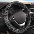 thumbnail image 5 of Sigee Black Leopard for Steering wheel cover Elastic Steering Wheel Cover Universal Fit Steering Wheel Cover, 5 of 6
