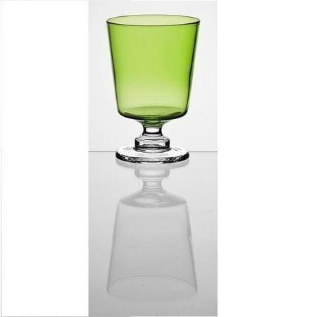 

Majestic Gifts Inc. Majestic Gifts High Quality Glass Water / Wine Goblet-Green-9 oz-Set/2-Made in Europe