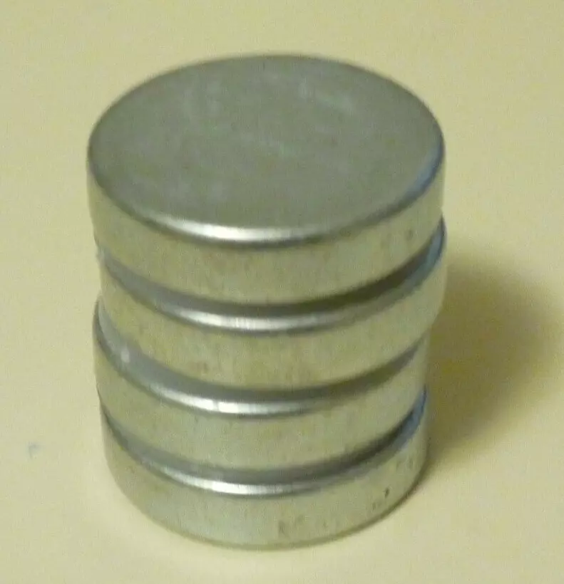 CIRCLE- Neodymium Disc Magnets (4 Pack) 1 Inch Diameter 1/4' Thick - Higher N52 Power