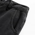 thumbnail image 6 of KAOOCXU Men New Shorts Solid Color Oversized Casual Half-Length Jean With Pocket, 6 of 9