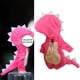 thumbnail image 4 of Ropa de dinosaurio para muñecas, mono con capucha, accesorios de regalo, sudaderas con capucha de 16 cm, lindas Rosa, 4 of 6