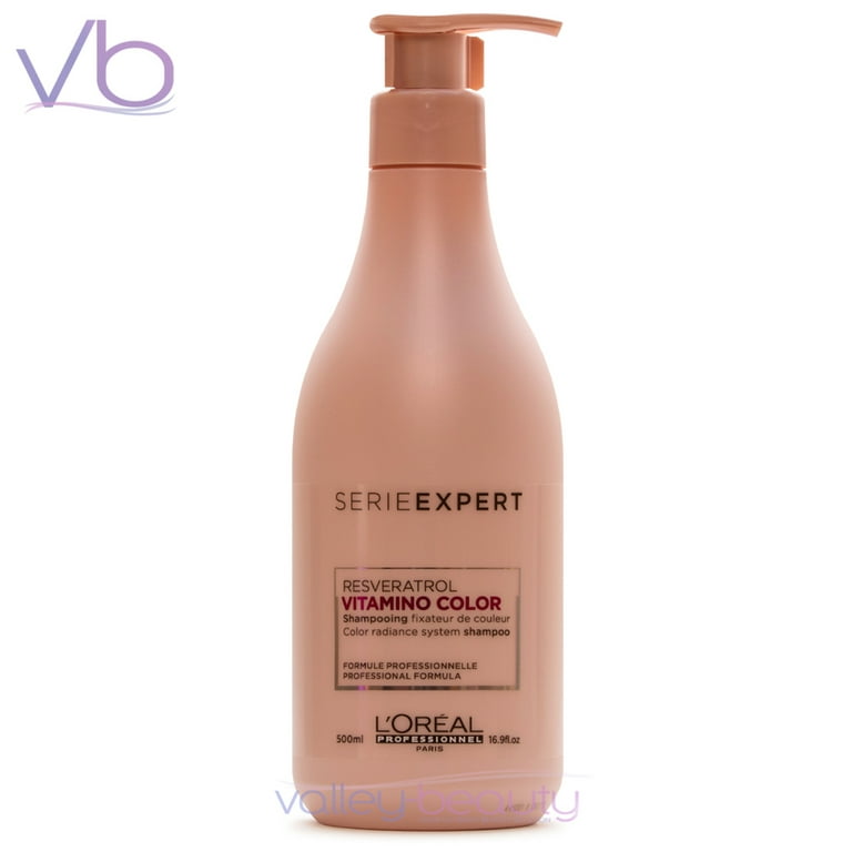 L'Oreal Professionnel Serie Expert Resveratrol Vitamino Color Hair Shampoo with Pump, 500ml -