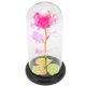 thumbnail image 2 of Rose in Glass Dome with Lights LED Artificial Rose Flower Gifts Light Up Rose in Glass Dome for Women Mom Grandma Wife Pink, 2 of 5