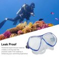 thumbnail image 4 of Diving Goggles, Swim Glasses Silicone Adjustable Strap Tempered Glass Thickened Frame Anti Fog Clear View Goggles, 4 of 8