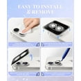 thumbnail image 5 of The camera lens protective film is suitable for iPhone 16/16 Plus , scratch-resistant, friendly to phone cases, and silver in color, 5 of 6