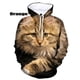thumbnail image 3 of Sudadera con capucha con estampado de gato para hombre y mujer, ropa con estampado de gatos kawaii en 3D, divertida, estilo Harajuku, Y2K, 3 of 5
