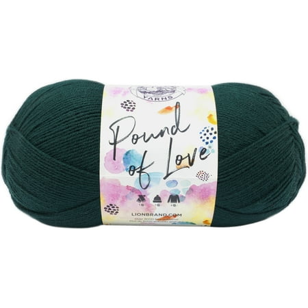 UPC: 0023032551319 | Lion Brand Pound Of Love Baby Yarn-Hunter Green