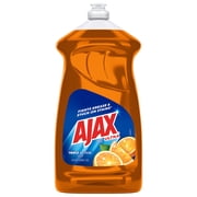 Ajax Ultra Liquid Dish Soap Orange Scent,Triple Action, Mess-Free, Easy-Flip Cap, 52 fl oz Bottle