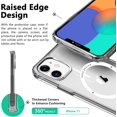 thumbnail image 4 of Étui Hybride Magnétique Compatible avec iPhone 11 MagSafe, Protection de Qualité Militaire, Airbags Antichoc, Résistant aux Rayures, Charge Sans Fil Qi, Étui en Silicone Anti-Jaunissement, Transparent, 4 of 4