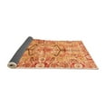 thumbnail image 2 of Ahgly Company Indoor Round Abstract Orange Modern Area Rugs, 8' Round, 2 of 4