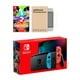Nintendo Switch Néon Rouge Bleu Joy-Con Console 1-2 Switch Bundle, avec Protection d'Écran en Verre Trempé Mytrix - Amélioration de la Console de Vie de la Batterie avec le Meilleur Jeu de Fête – image 1 sur 8