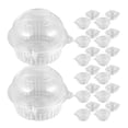 thumbnail image 1 of 100 Soportes Individuales Para Cupcakes, 50 Recipientes Desechables De Plástico Transparente Para Cupcakes Individuales, Cajas Individuales Para Cupcakes A Granel(A), 1 of 8