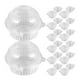 thumbnail image 1 of 100 cajas transparentes para cupcakes, cajas de embalaje para cupcakes, cajas portátiles para cupcakes para muffins, 1 of 7