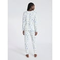 thumbnail image 3 of Joyspun Women's Hanukkah Long Sleeve Top and Jogger Pants Pajama Set, 2-Piece, Sizes XS-3X, 3 of 5
