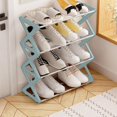 thumbnail image 1 of Feltree Creatives Shoe Rack Simples Household Shoe Storage Artifact Dormitory Multilayer Steel Tube Assembly Shoe Racks, 1 of 8