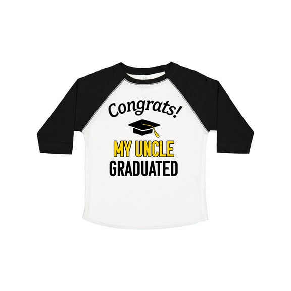 Inktastic Congrats My Uncle Graduated with Cap Boys or Girls Toddler T-Shirt