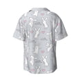 thumbnail image 2 of Wukai Fun Rabbit Men's Casual Short-Sleeve Button Down Shirt - Lightweight Summer Dress Shirt for Daily Wear-4X-Large, 2 of 7