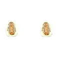 thumbnail image 1 of FB Jewels 14K White Yellow And Rose Gold Guadalupe Post Womens Stud Earrings 10MM X 8MM, 1 of 1