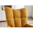 thumbnail image 6 of ARCTICSCORPION Kids Modern Cozy Soft Teddy Fabric Glider Rocking Chair with Pocket, Turmeric, 6 of 9